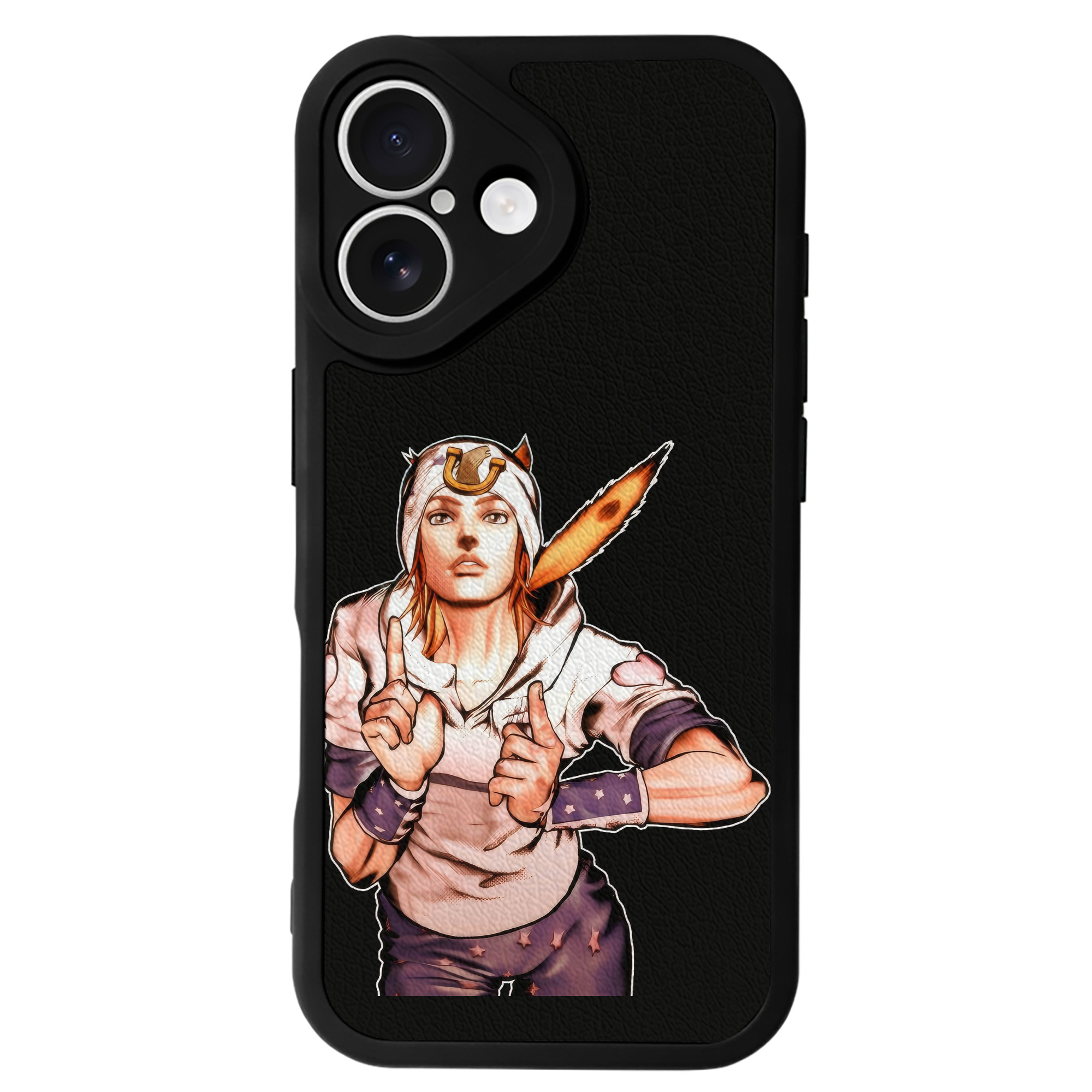（画像用） ジョジョの奇妙な冒険 ジョナサン?ジョースター JoJo's Bizarre Adventure Jonathan Joestar 【iPhone 16シリーズ対応】シリコンスマホケース（レザー調） 材質：シリコン